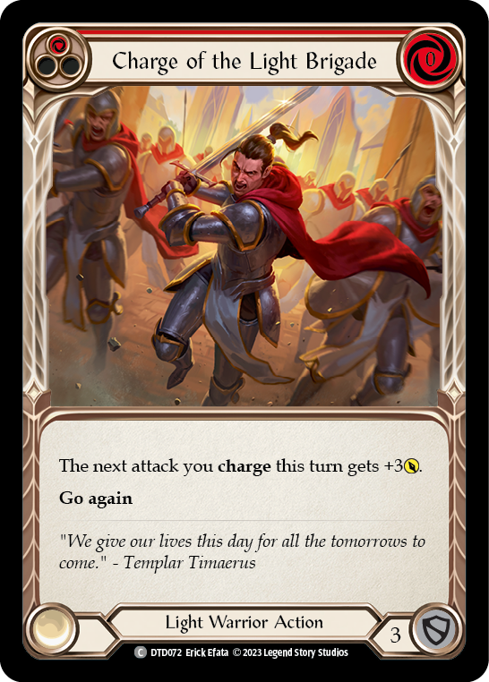 Charge of the Light Brigade (Red) [DTD072] (Dusk Till Dawn)  Rainbow Foil | Gam3 Escape