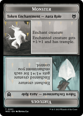 Copy // Monster Role / Virtuous Role Double-Sided Token [Wilds of Eldraine Commander Tokens] | Gam3 Escape