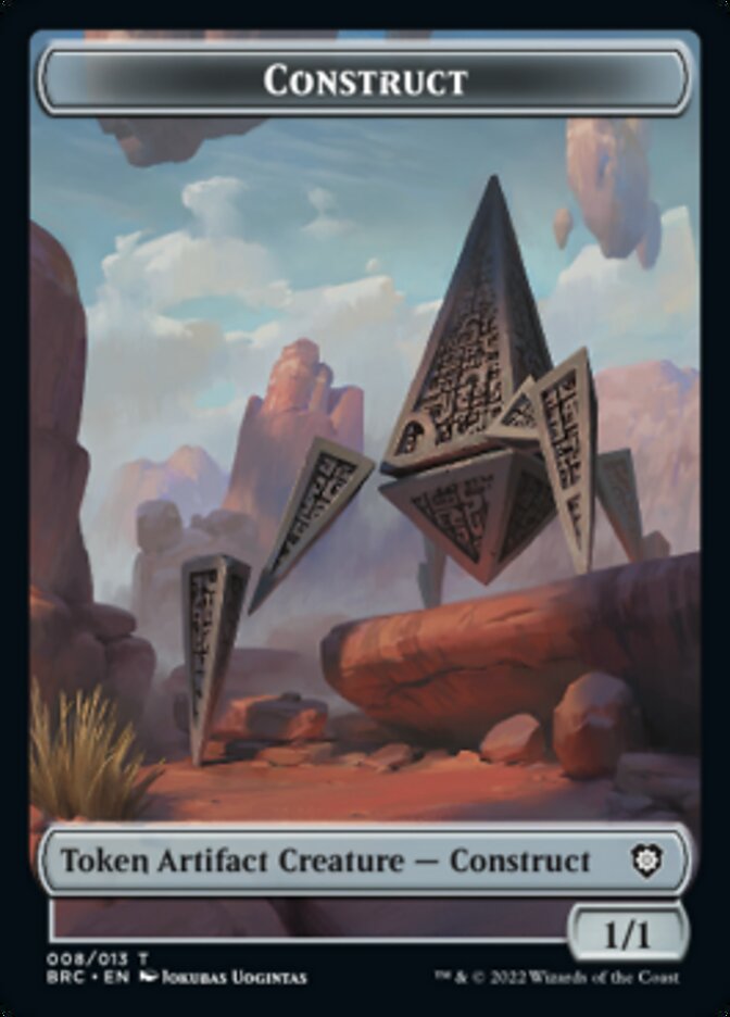 Construct (008) // Phyrexian Myr Double-Sided Token [The Brothers' War Commander Tokens] | Gam3 Escape