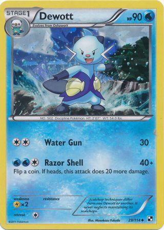 Dewott (29/114) (Cracked Ice Holo) [Black & White: Base Set] | Gam3 Escape