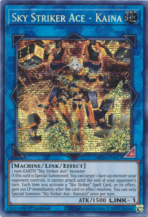 Sky Striker Ace - Kaina [MP20-EN023] Prismatic Secret Rare | Gam3 Escape