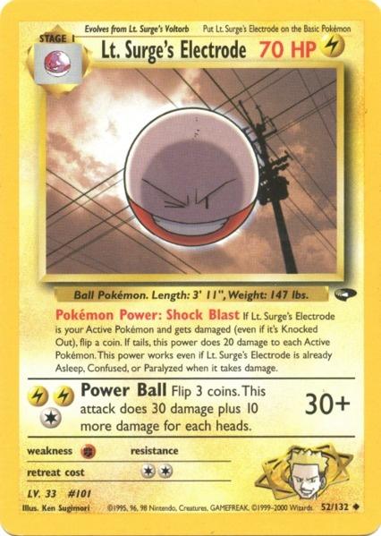 Lt. Surge's Electrode (52/132) [Gym Challenge Unlimited] | Gam3 Escape