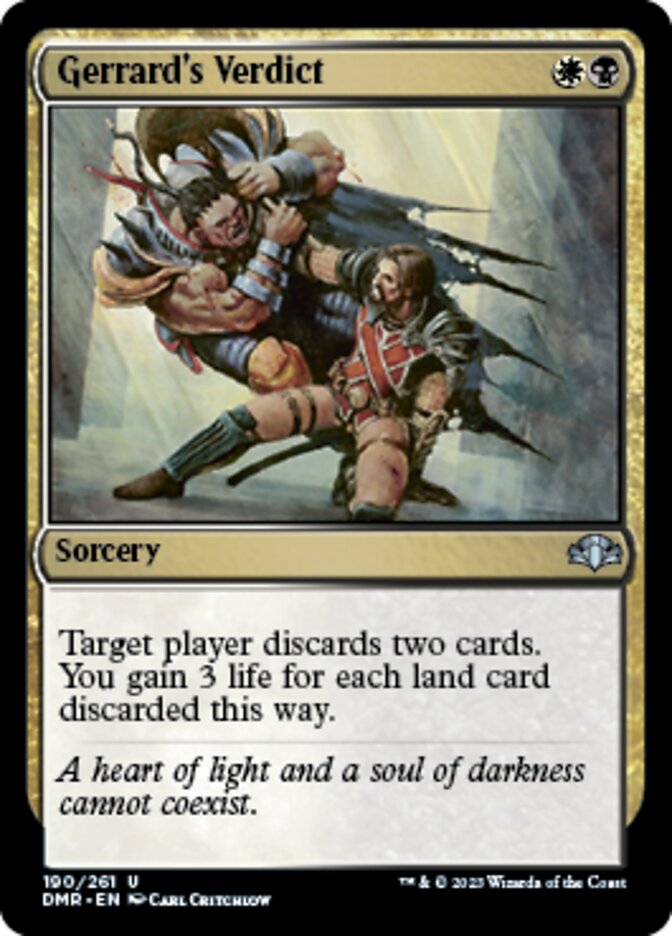 Gerrard's Verdict [Dominaria Remastered] | Gam3 Escape