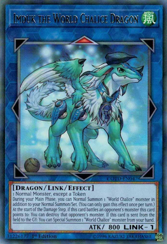 Imduk the World Chalice Dragon [COTD-EN047] Rare | Gam3 Escape