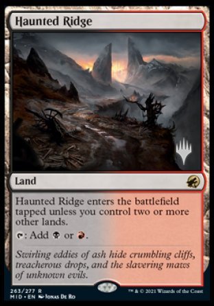 Haunted Ridge (Promo Pack) [Innistrad: Midnight Hunt Promos] | Gam3 Escape