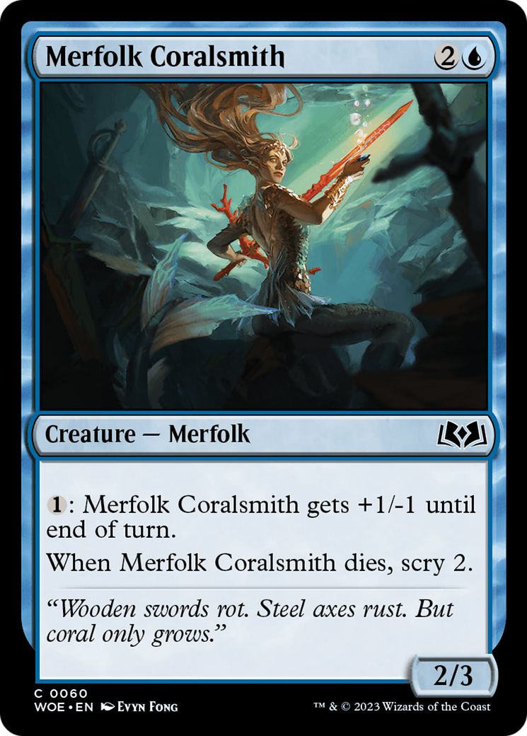 Merfolk Coralsmith [Wilds of Eldraine] | Gam3 Escape