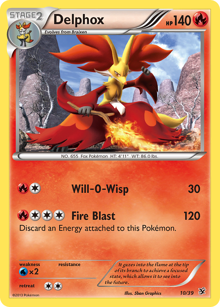 Delphox (10/39) [XY: Kalos Starter Set] | Gam3 Escape