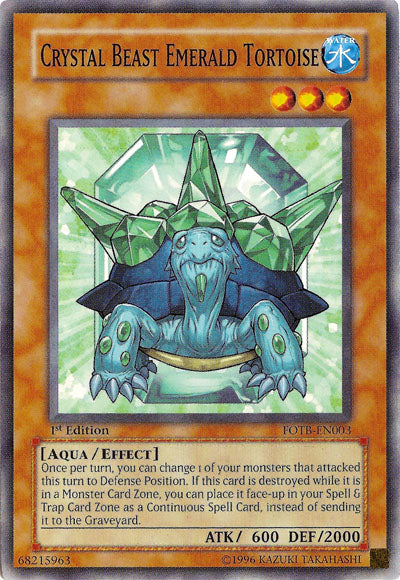 Crystal Beast Emerald Tortoise [FOTB-EN003] Common | Gam3 Escape