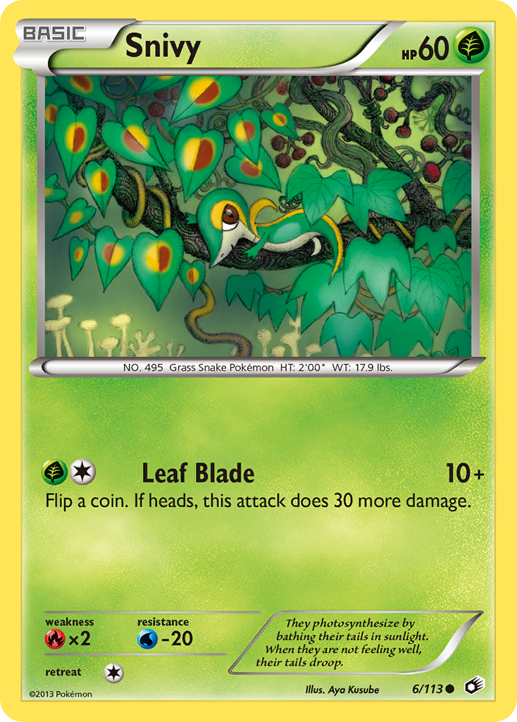 Snivy (6/113) [Black & White: Legendary Treasures] | Gam3 Escape