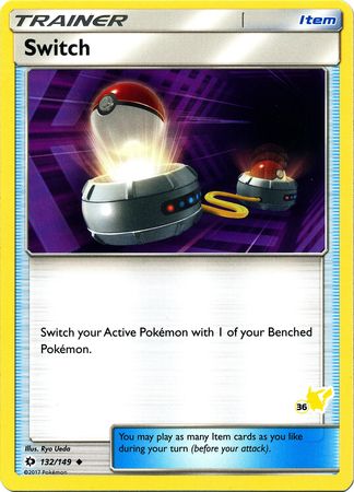 Switch (132/149) (Pikachu Stamp #36) [Battle Academy 2020] | Gam3 Escape