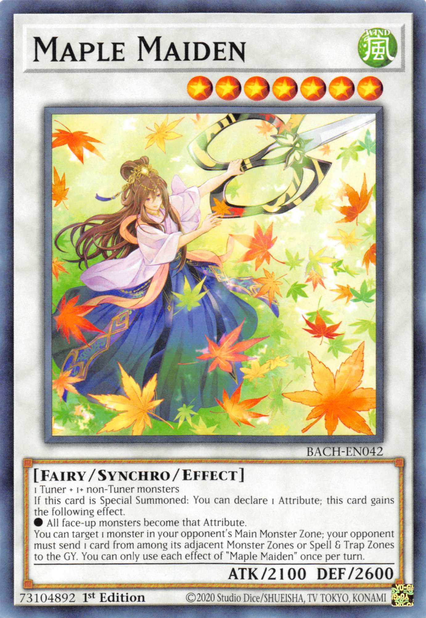 Maple Maiden [BACH-EN042] Common | Gam3 Escape