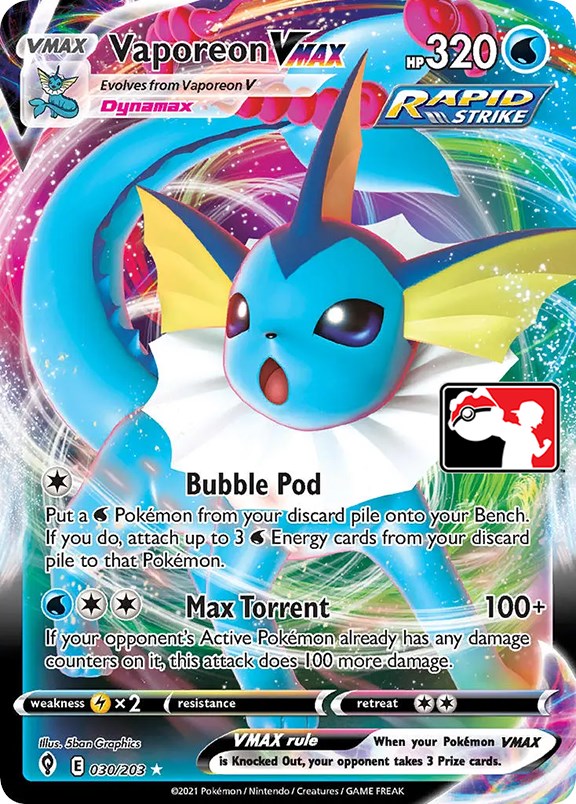 Vaporeon VMAX (030/203) [Prize Pack Series One] | Gam3 Escape