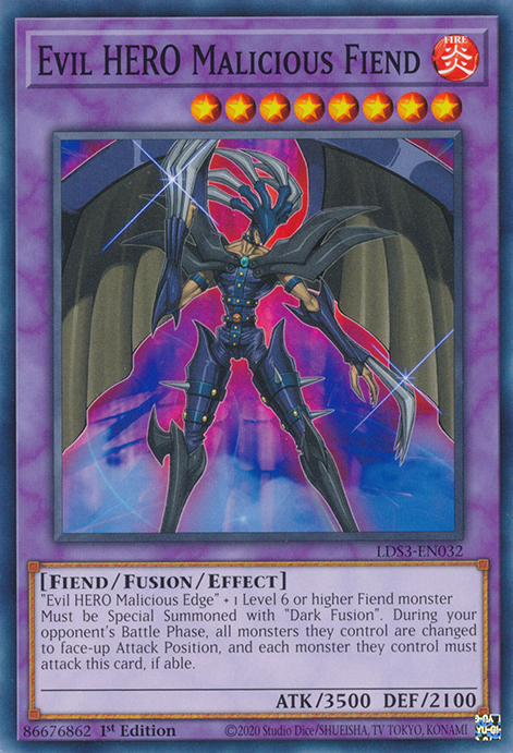 Evil HERO Malicious Fiend [LDS3-EN032] Common | Gam3 Escape