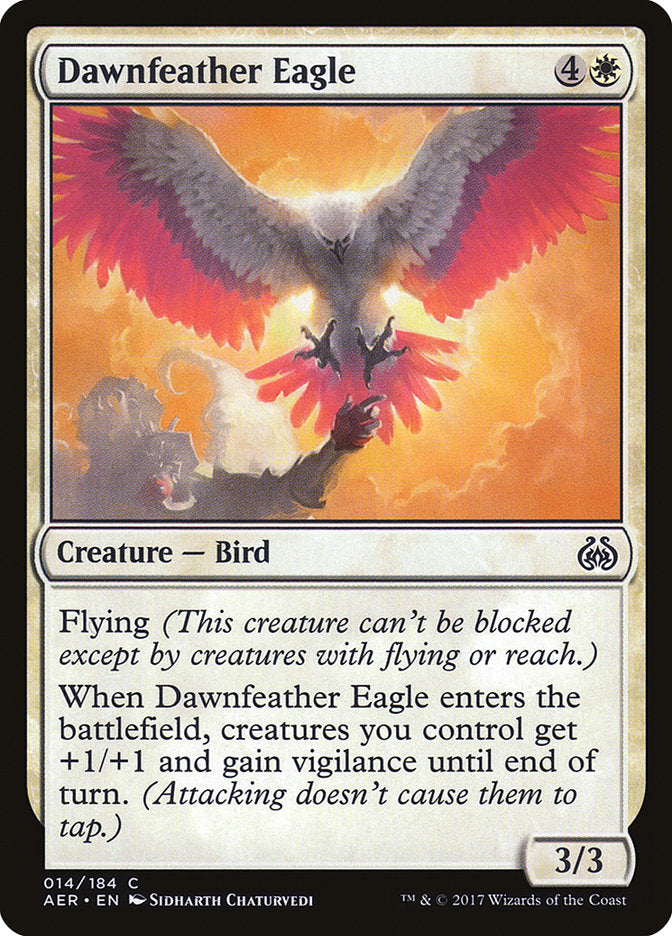 Dawnfeather Eagle (Intro Pack) [Aether Revolt Promos] | Gam3 Escape