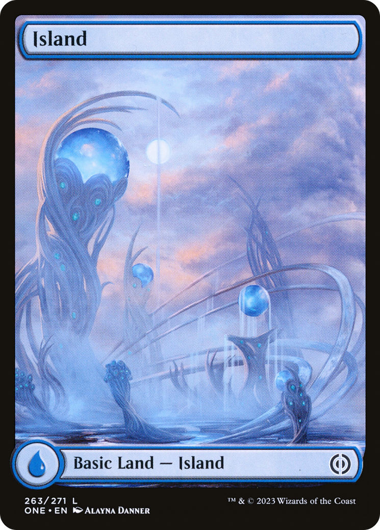 Island (263) (Full-Art) [Phyrexia: All Will Be One] | Gam3 Escape