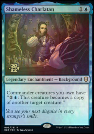 Shameless Charlatan [Commander Legends: Battle for Baldur's Gate Prerelease Promos] | Gam3 Escape