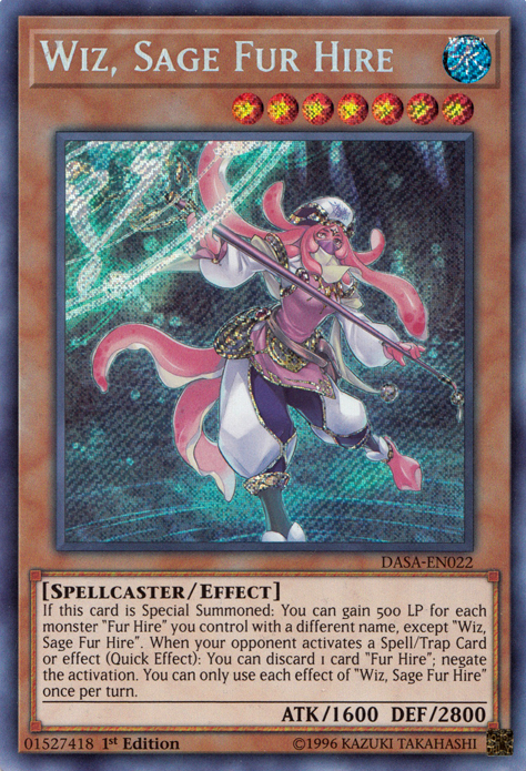 Wiz, Sage Fur Hire [DASA-EN022] Secret Rare | Gam3 Escape