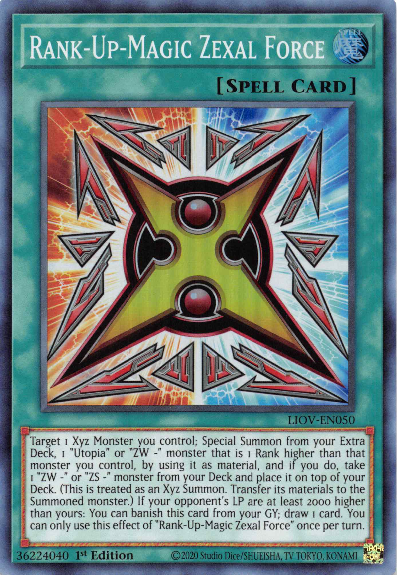 Rank-Up-Magic Zexal Force [LIOV-EN050] Super Rare | Gam3 Escape