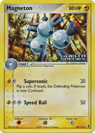 Magneton (48/113) (Stamped) [EX: Delta Species] | Gam3 Escape