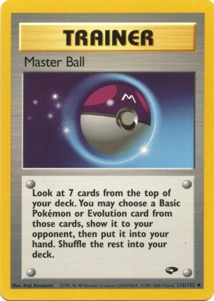 Master Ball (116/132) [Gym Challenge Unlimited] | Gam3 Escape