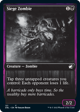 Siege Zombie [Innistrad: Double Feature] | Gam3 Escape