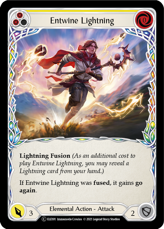 Entwine Lightning (Yellow) [U-ELE101] Unlimited Rainbow Foil | Gam3 Escape