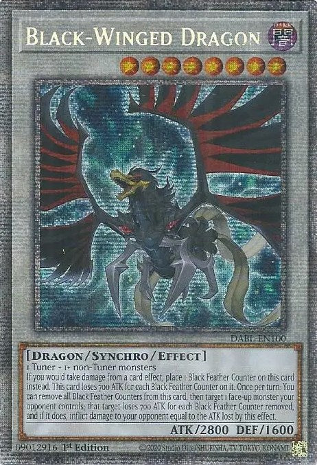 Black-Winged Dragon [DABL-EN100] Starlight Rare | Gam3 Escape