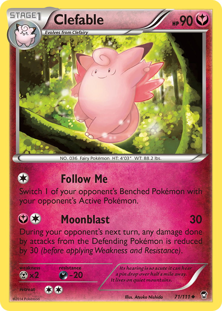 Clefable (71/111) [XY: Furious Fists] | Gam3 Escape