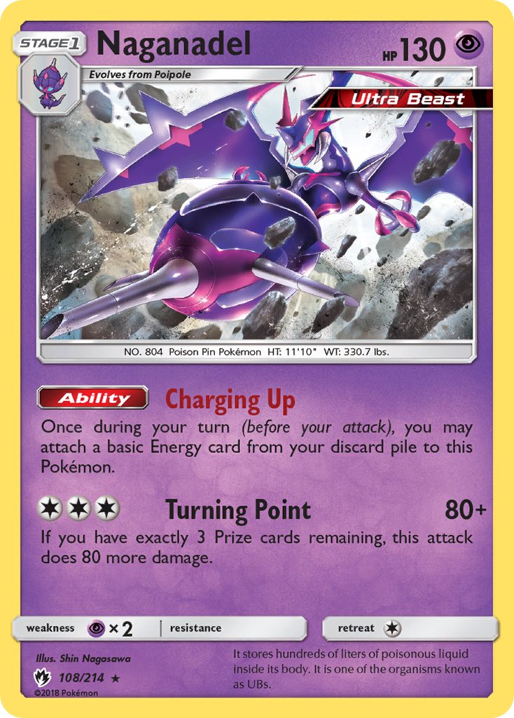 Naganadel(108/214) (Theme Deck Exclusive) [Sun & Moon: Lost Thunder] | Gam3 Escape