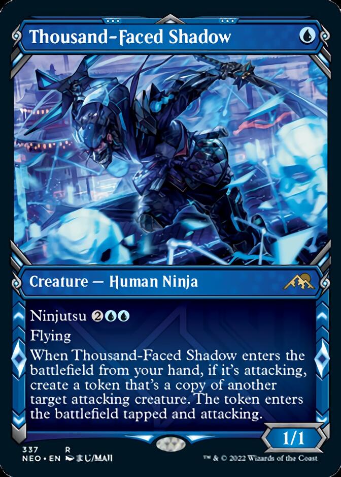 Thousand-Faced Shadow (Showcase Ninja) [Kamigawa: Neon Dynasty] | Gam3 Escape