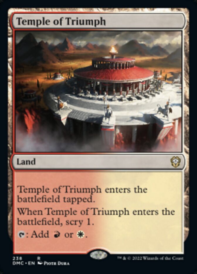 Temple of Triumph [Dominaria United Commander] | Gam3 Escape