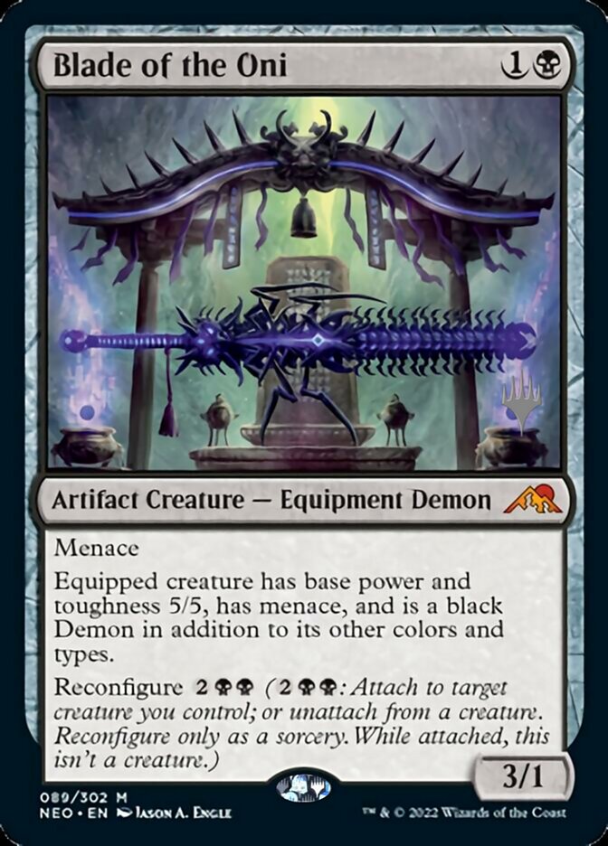 Blade of the Oni (Promo Pack) [Kamigawa: Neon Dynasty Promos] | Gam3 Escape