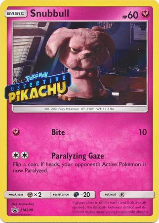 Snubbull Detective (SM200) (Pikachu Stamped) [Sun & Moon: Black Star Promos] | Gam3 Escape