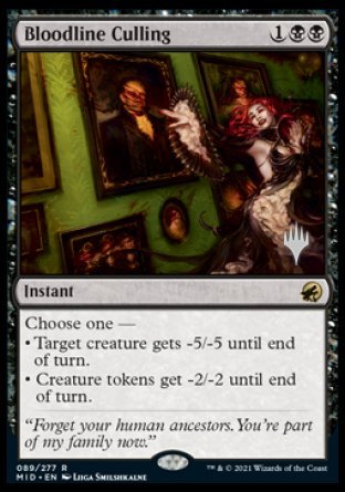 Bloodline Culling (Promo Pack) [Innistrad: Midnight Hunt Promos] | Gam3 Escape