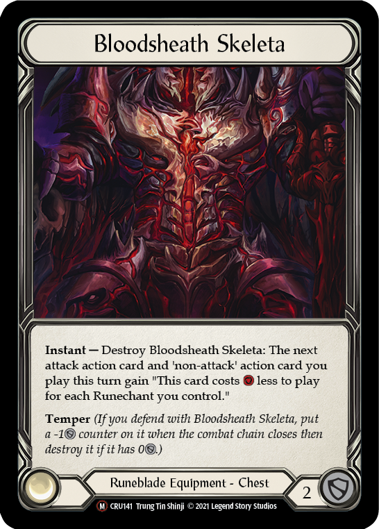 Bloodsheath Skeleta (Rainbow Foil) [CRU141-RF] Unlimited Rainbow Foil | Gam3 Escape