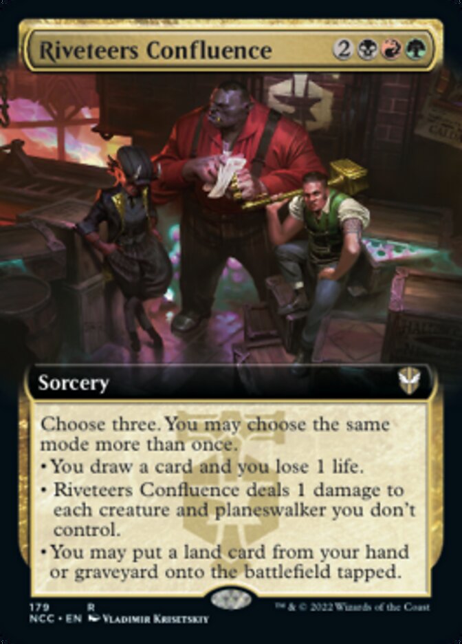 Riveteers Confluence (Extended Art) [Streets of New Capenna Commander] | Gam3 Escape