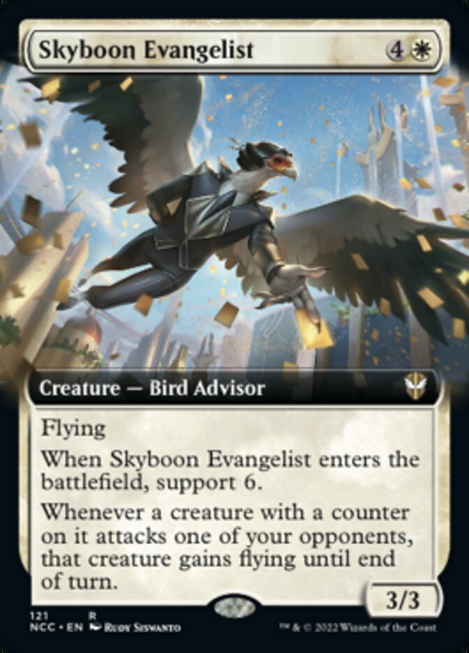 Skyboon Evangelist (Extended Art) [Streets of New Capenna Commander] | Gam3 Escape