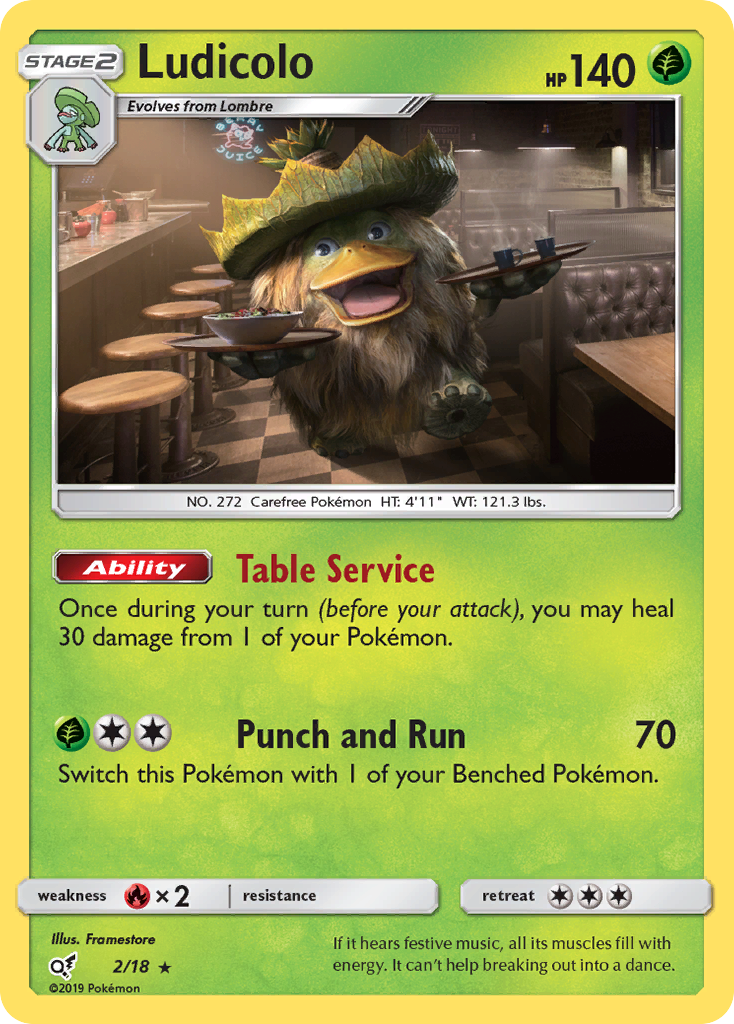 Ludicolo (2/18) [Sun & Moon: Detective Pikachu] | Gam3 Escape