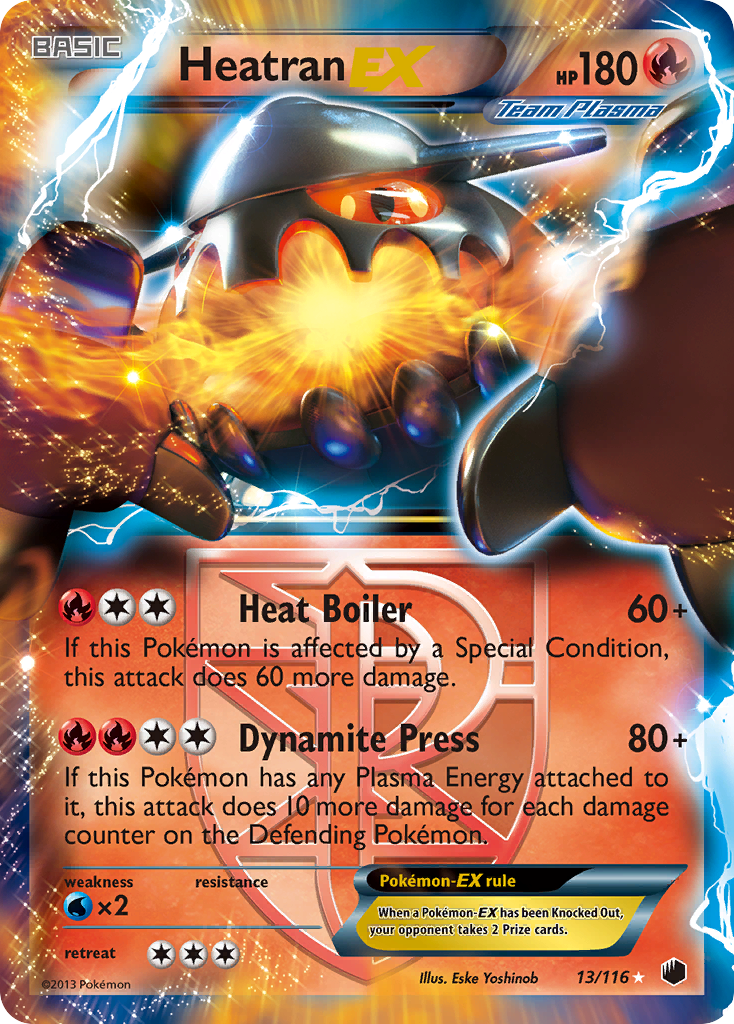 Heatran EX (13/116) [Black & White: Plasma Freeze] | Gam3 Escape