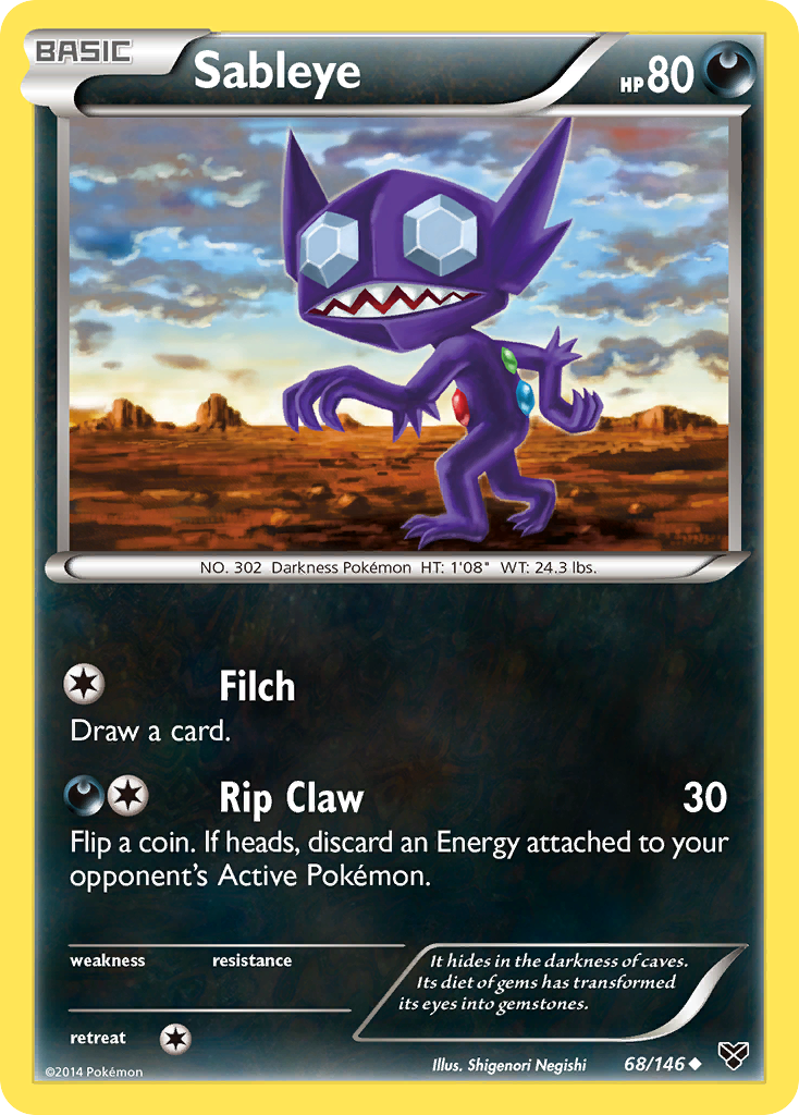 Sableye (68/146) [XY: Base Set] | Gam3 Escape