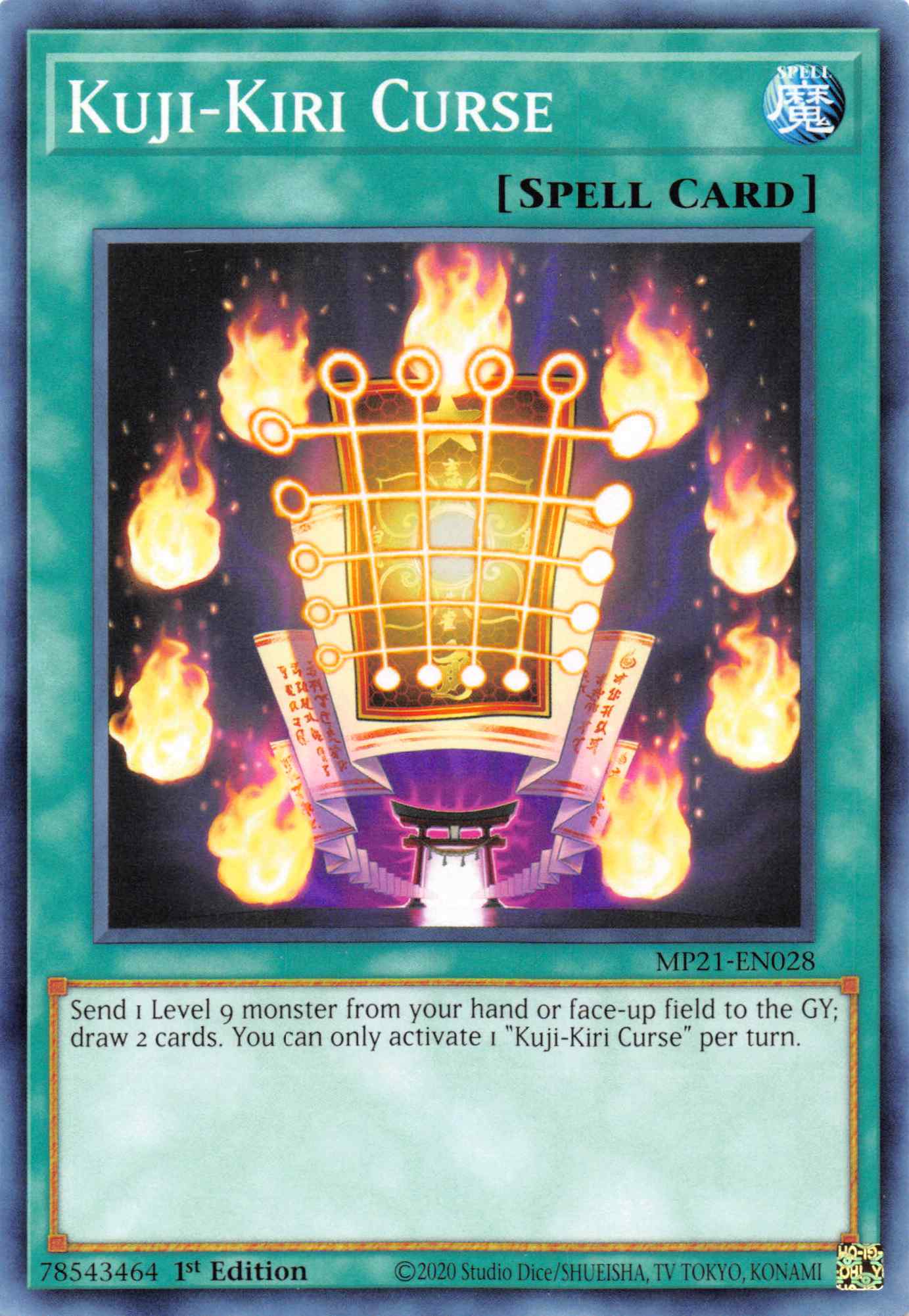 Kuji-Kiri Curse [MP21-EN028] Common | Gam3 Escape