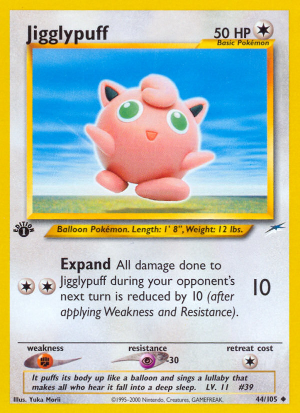 Jigglypuff (44/105) [Neo Destiny 1st Edition] | Gam3 Escape