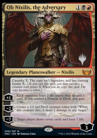 Ob Nixilis, the Adversary (Promo Pack) [Streets of New Capenna Promos] | Gam3 Escape