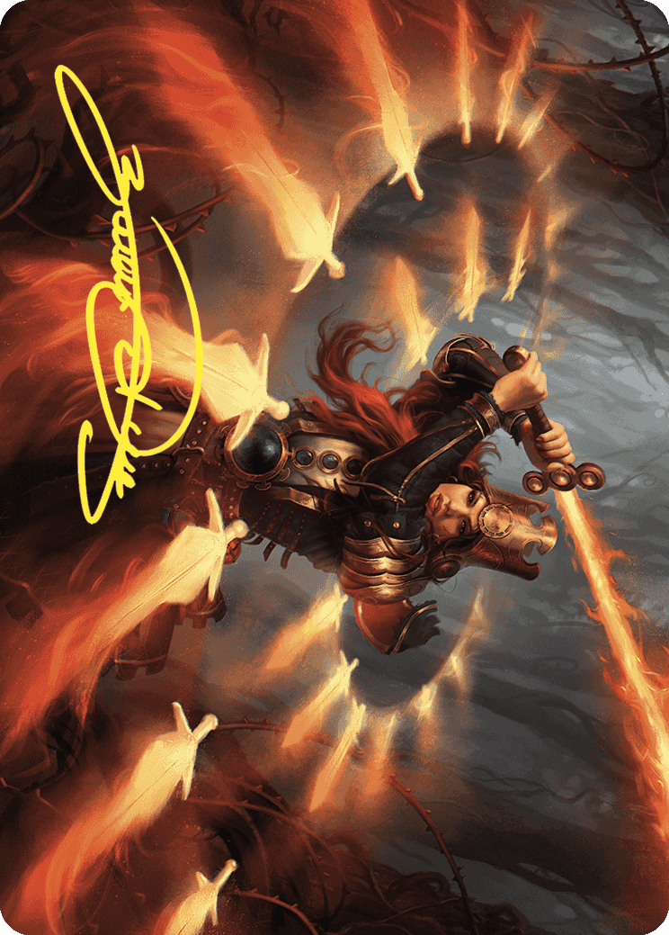 Heartflame Duelist Art Card (Gold-Stamped Signature) [Wilds of Eldraine Art Series] | Gam3 Escape
