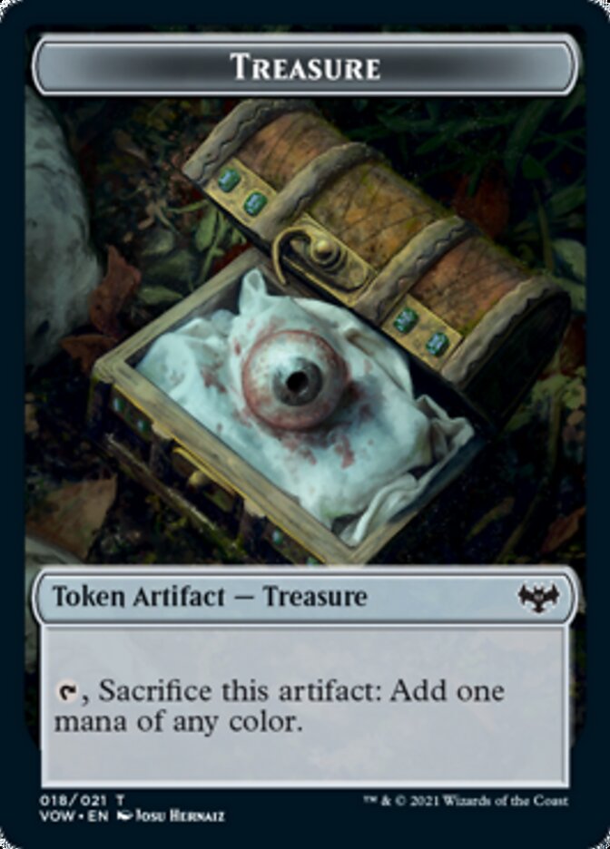 Copy // Treasure Double-sided Token [Innistrad: Crimson Vow Tokens] | Gam3 Escape