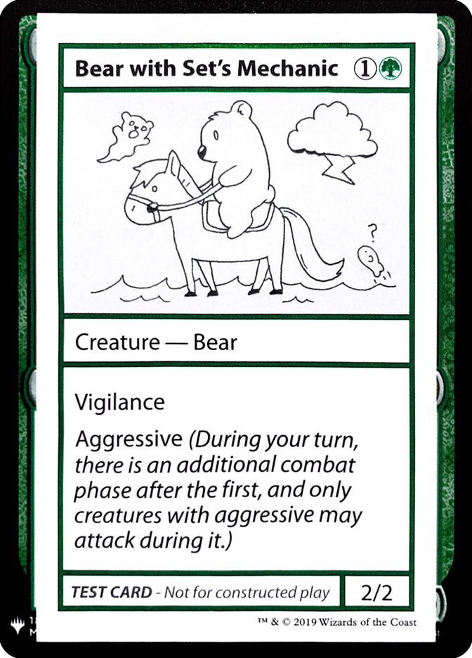 Bear with Set's Mechanic [Mystery Booster Playtest Cards] | Gam3 Escape