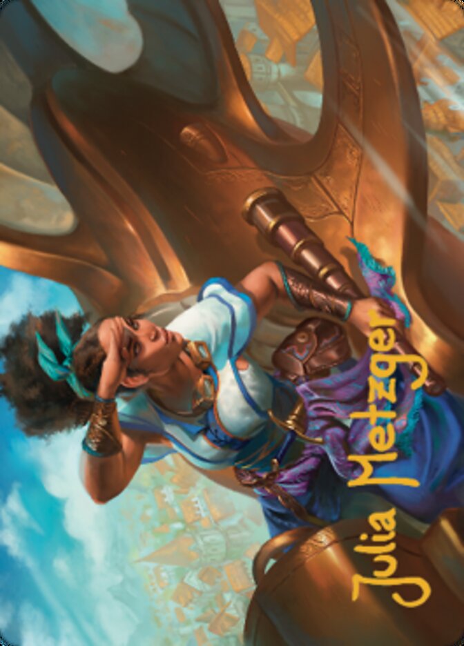 Talas Lookout Art Card (Gold-Stamped Signature) [Dominaria United Art Series] | Gam3 Escape