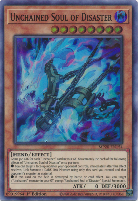 Unchained Soul of Disaster [MP20-EN154] Super Rare | Gam3 Escape