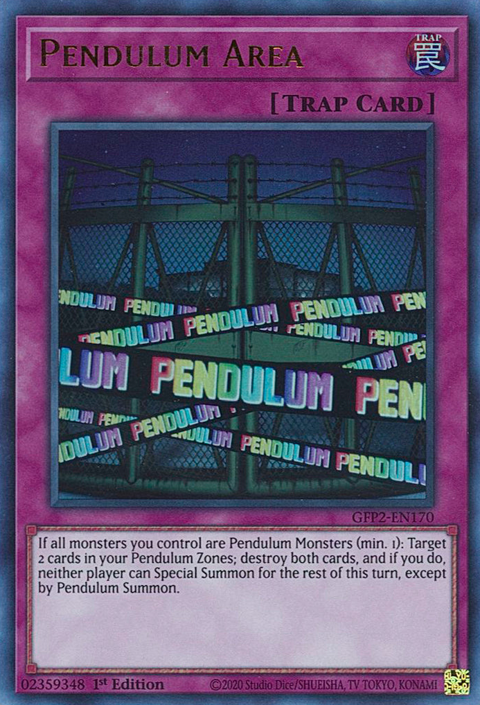 Pendulum Area [GFP2-EN170] Ultra Rare | Gam3 Escape