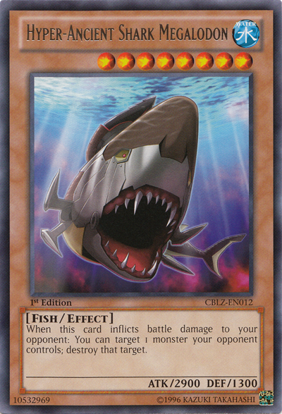 Hyper-Ancient Shark Megalodon [CBLZ-EN012] Rare | Gam3 Escape